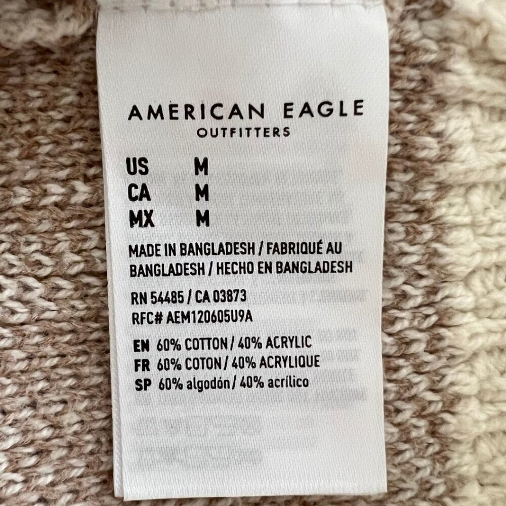 American Eagle Retro Flower Knit Cropped Tank Top - Picture 6 of 6